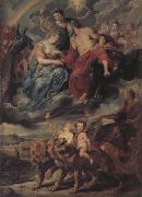 Peter Paul Rubens The Meeting of Marie de'Medici and Henry IV at Lyons (mk01) USA oil painting artist